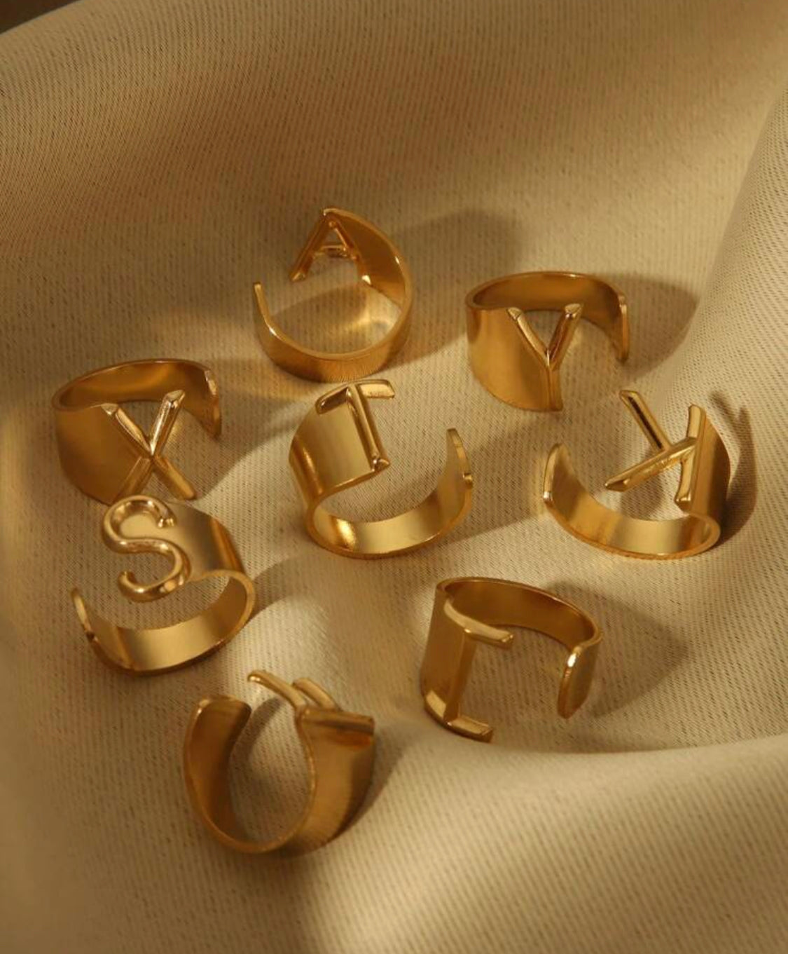 LETTER NAME RING - Ajustable