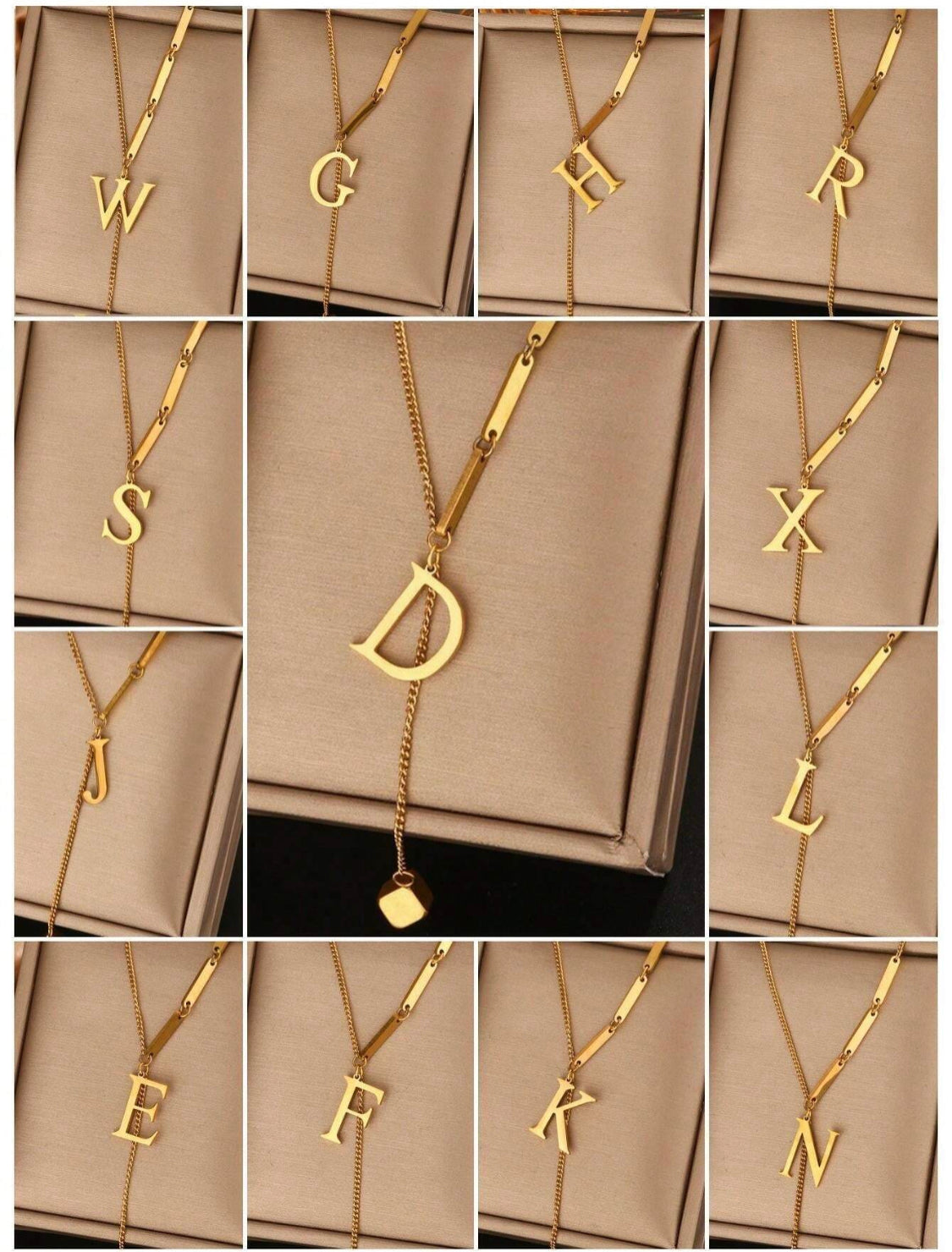 LETTER NECKLACE - Ajustable