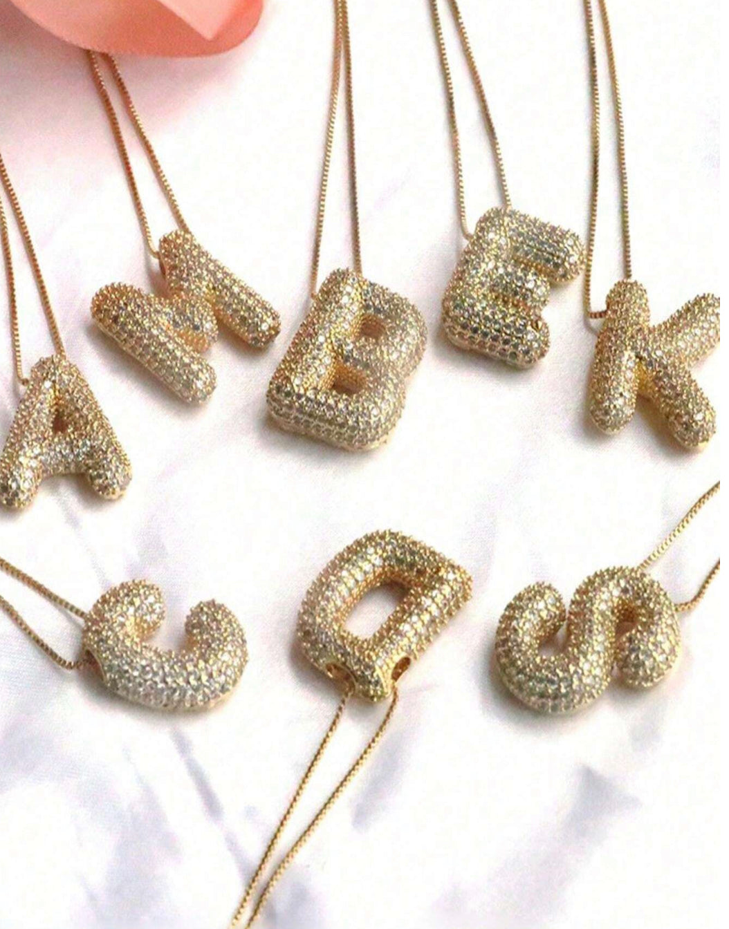 BUBBLE LETTER NECKLACE